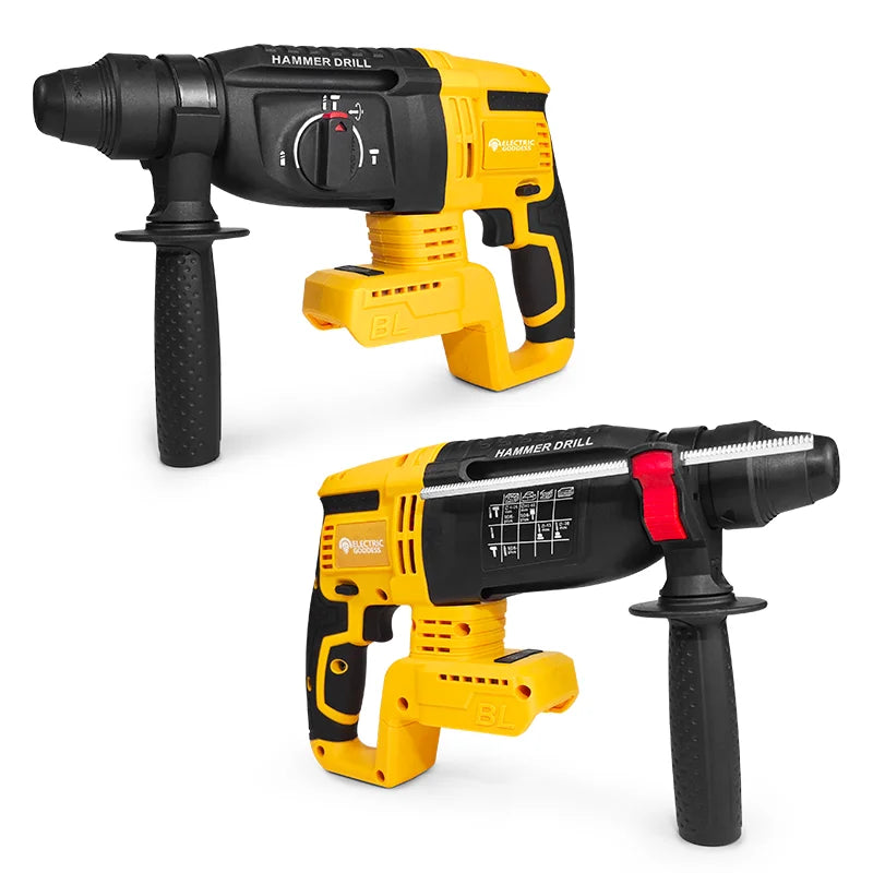 Brushless Cordless Rotary Hammer Drill 26mm Four-speed Adjusting Electric Hammer Power Tools For Dewalt 20V Battery Pin