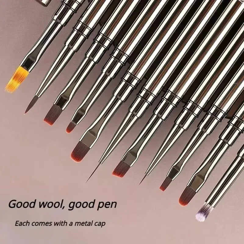 Nail Glue Phototherapy Pen UV Gel Brush Pen Acrylic Nail Art Painting Drawing Brush Manicure Professionnel Brushes Tool