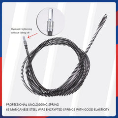 1/2/3/4/5/8/10m Electric Drill Pipe Dredging Tool Drain Cleaner Sewer Sinks Basin Pipeline Clogged Remover For Home Toilet Pipe