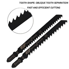 10 Piece Jigsaw Blade Set for Wood and Metal, Accessories for Jigsaw with T-shank Holder Electric Saw Blades Jig Saw Blade
