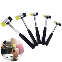 Double-Sided Rubber Mallet Soft Plastic Hammer for Jewelry Leather Craft Woodwork Flooring Installation Hand Tool