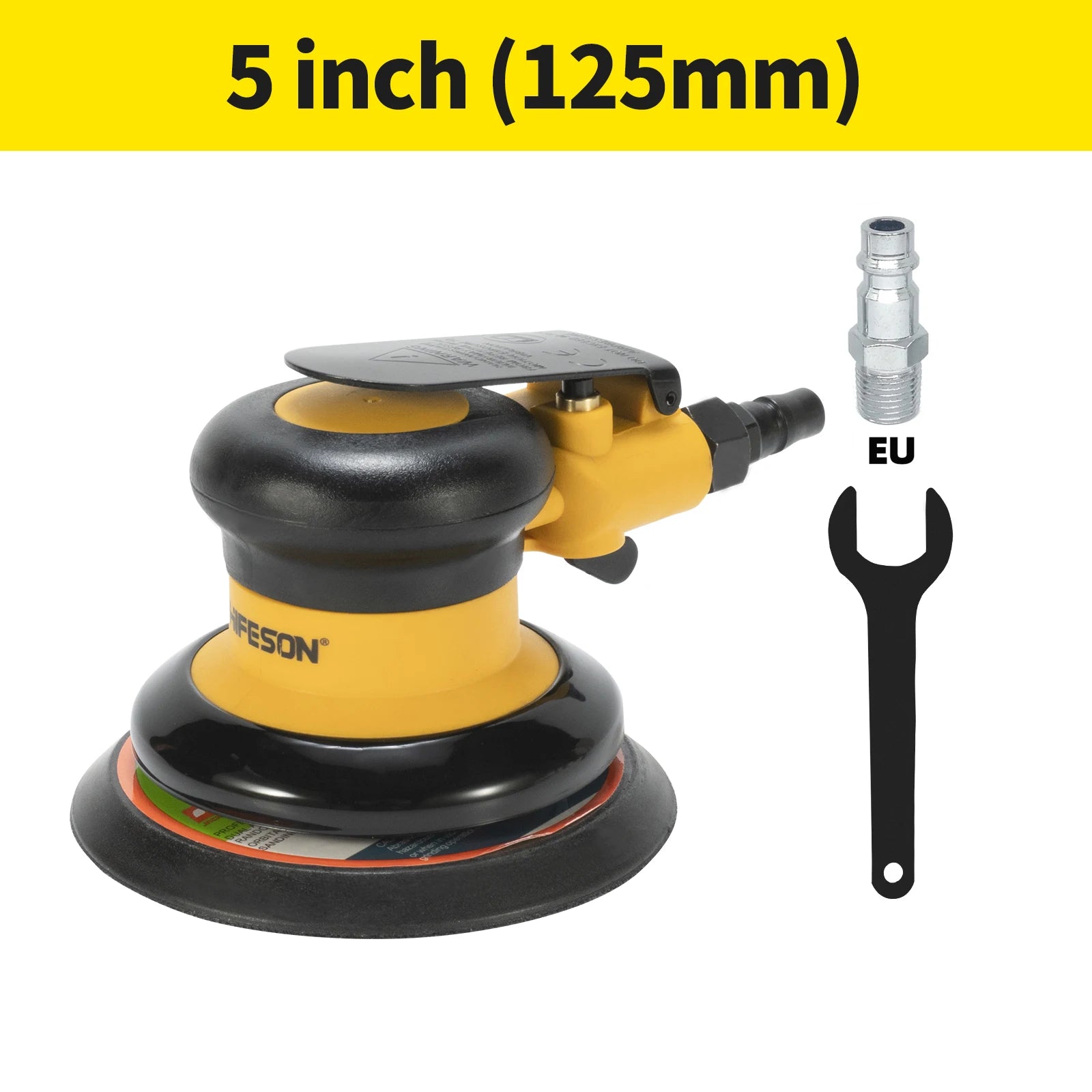 5/6 Inch Pneumatic Air Orbital Sander Polisher Grinder Car Paint