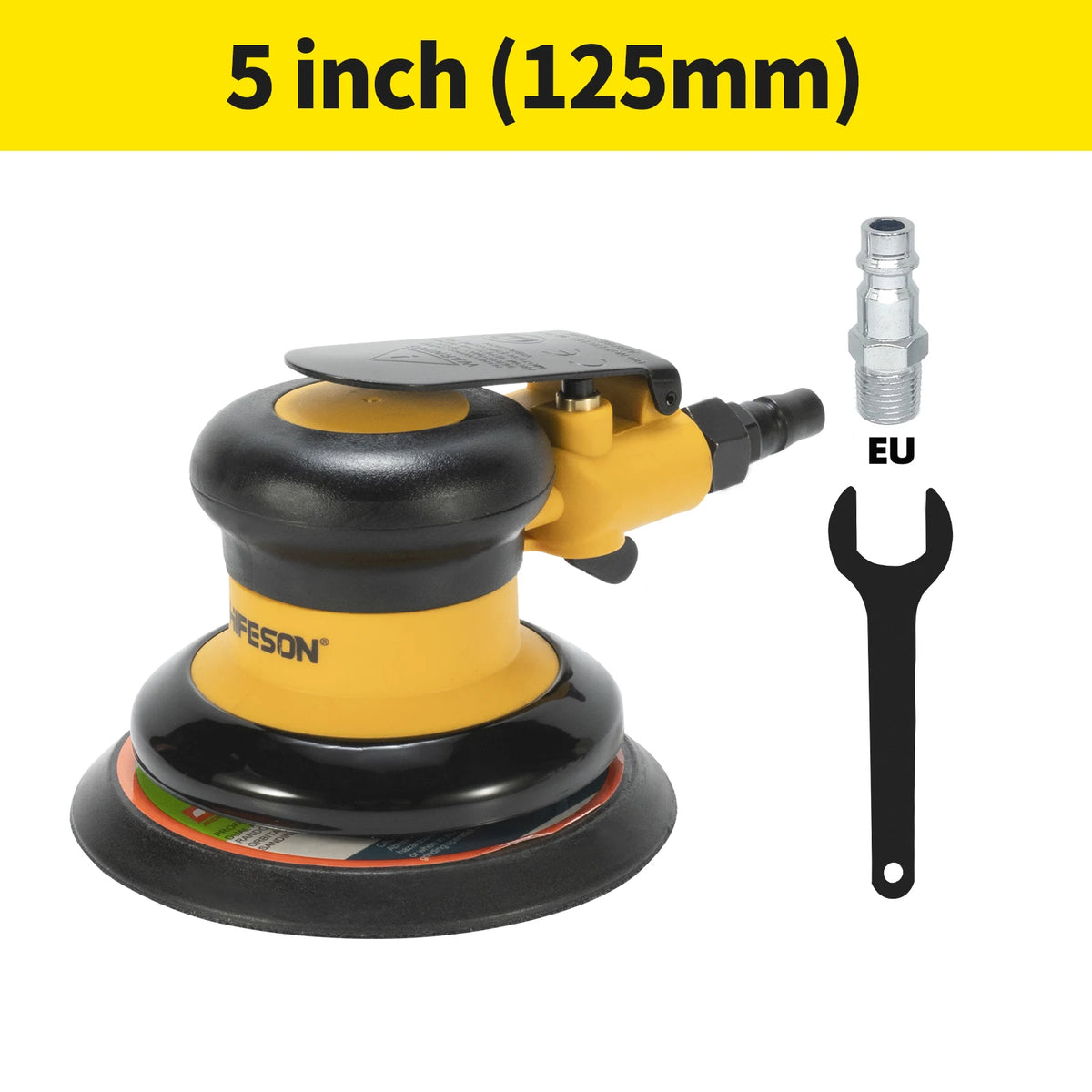 5/6 Inch Pneumatic Air Orbital Sander Polisher Grinder Car Paint